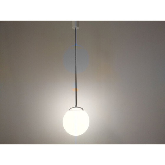 Image 1 of Ensemble de 12 lampes suspendues en verre 1970