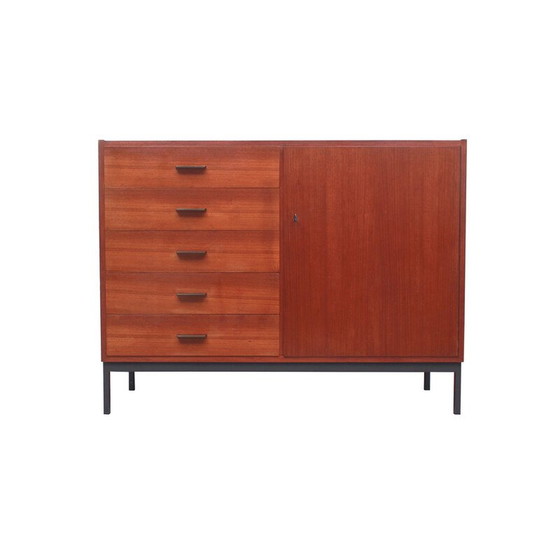 Image 1 of Buffet vintage en teck et métal, 1960