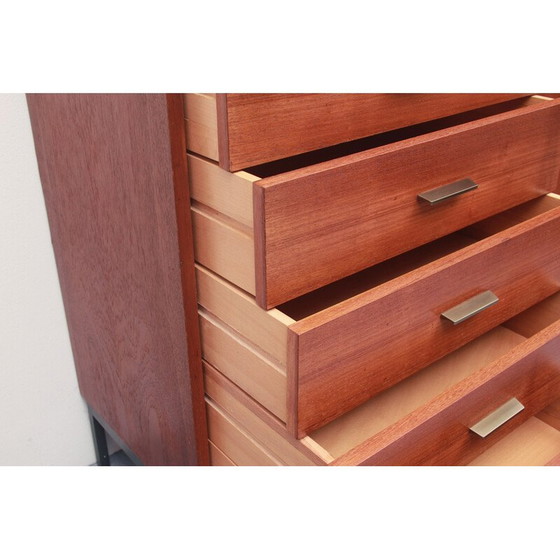 Image 1 of Buffet vintage en teck et métal, 1960