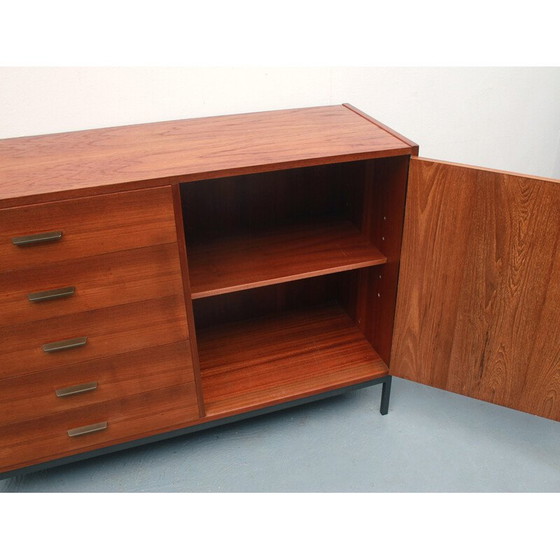 Image 1 of Buffet vintage en teck et métal, 1960