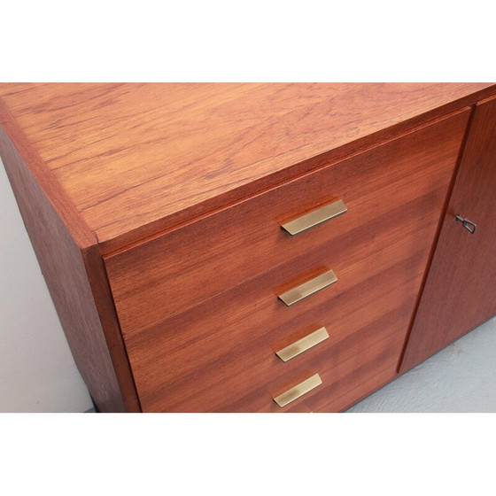 Image 1 of Buffet vintage en teck et métal, 1960