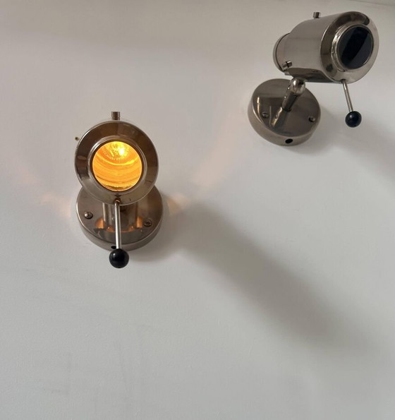 Image 1 of 2X Appliques Zodiac Par Jacques Biny Pour Lita - 1965