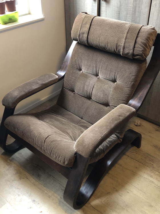 Image 1 of Fauteuil Vintage Design - 1970s - Coja Style - Velvet Rib