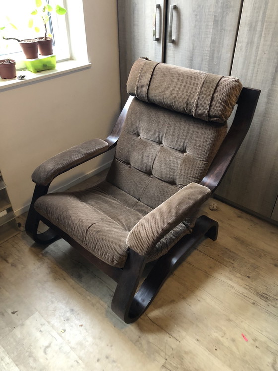 Image 1 of Fauteuil Vintage Design - 1970s - Coja Style - Velvet Rib