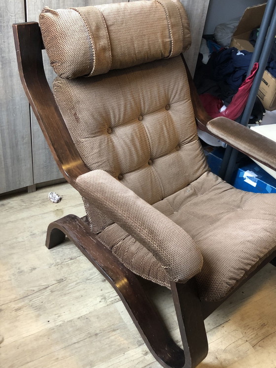 Image 1 of Fauteuil Vintage Design - 1970s - Coja Style - Velvet Rib