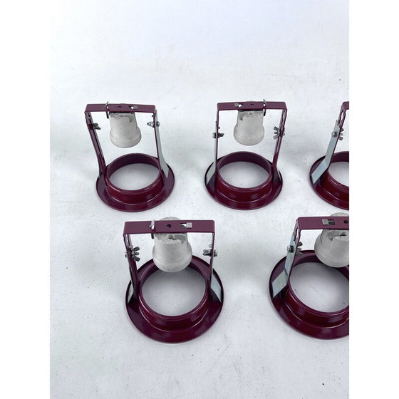 Image 1 of Ensemble de 7 spots vintage par Stilnovo, Italie 1960