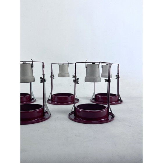 Image 1 of Ensemble de 7 spots vintage par Stilnovo, Italie 1960