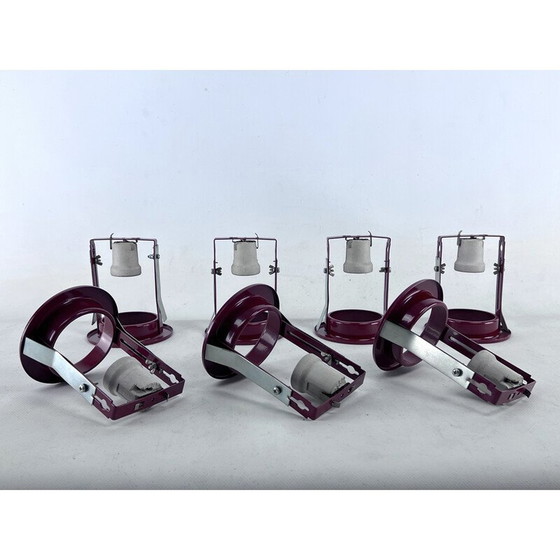 Image 1 of Ensemble de 7 spots vintage par Stilnovo, Italie 1960