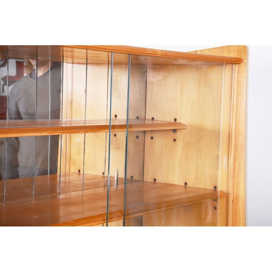 Image 1 of Bibliothèque vintage en frêne, tchèque 1950