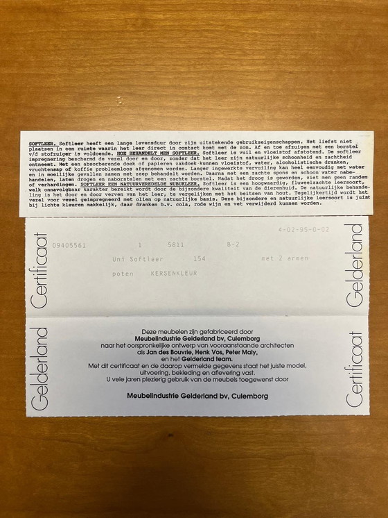 Image 1 of Canapé Gelderland - Modèle 5811 - 188X92X80 - Cuir nubuck