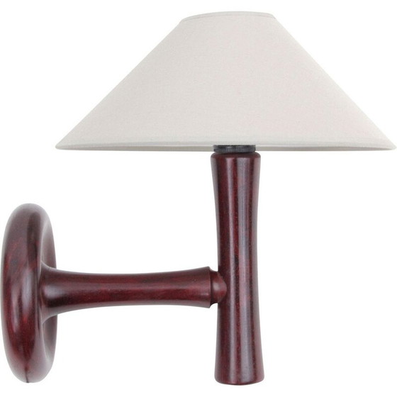 Image 1 of Lampe murale vintage en bois de rose Dyrlund