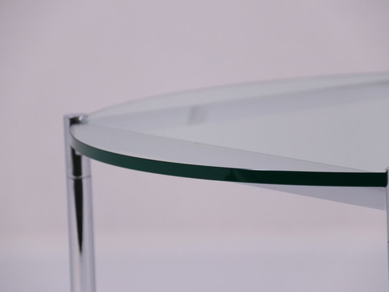 Image 1 of Table basse modèle Mr par Ludwig Mies Van Der Rohe pour Knoll, États-Unis, années 1980