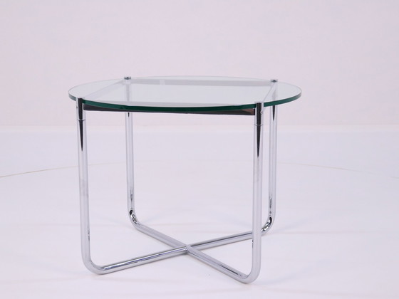 Image 1 of Table basse modèle Mr par Ludwig Mies Van Der Rohe pour Knoll, États-Unis, années 1980