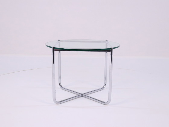 Image 1 of Table basse modèle Mr par Ludwig Mies Van Der Rohe pour Knoll, États-Unis, années 1980