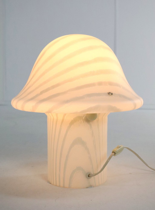 Peill & Putzler Zebra Mushroom Glass Lamp Lampe de table Xl