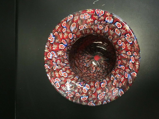 Vase avec murrine en verre de Murano par Silvano Signoretto pour Mazzucato, années 60