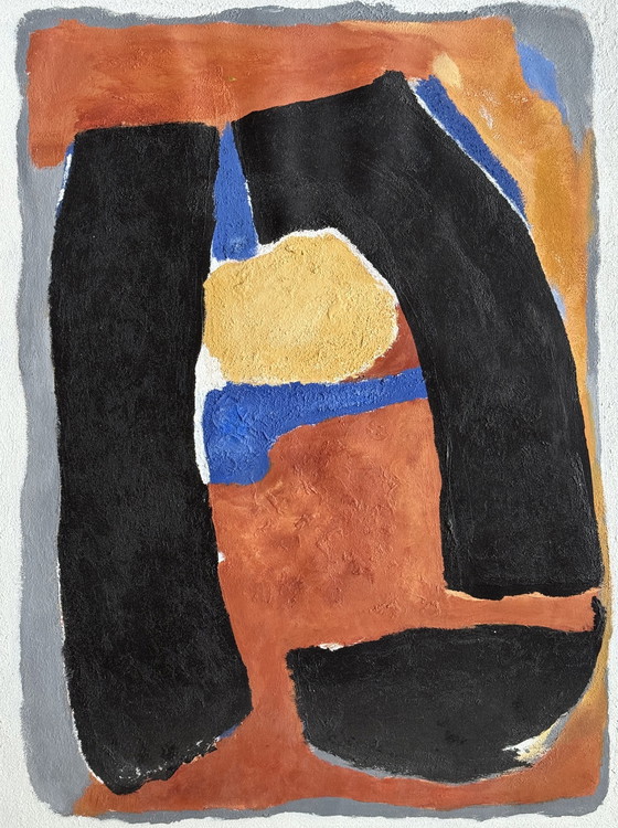 Image 1 of Peter Waterschoot 1969-2022 / Sublime Peinture Hommage À Bram Van Velde 