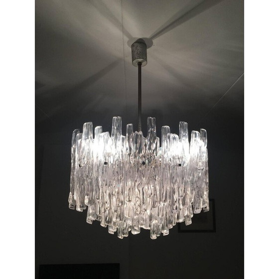 Image 1 of Lampe suspendue vintage en métal et lucite, 1960