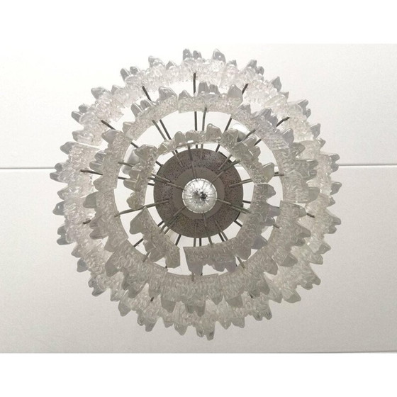 Image 1 of Lampe suspendue vintage en métal et lucite, 1960