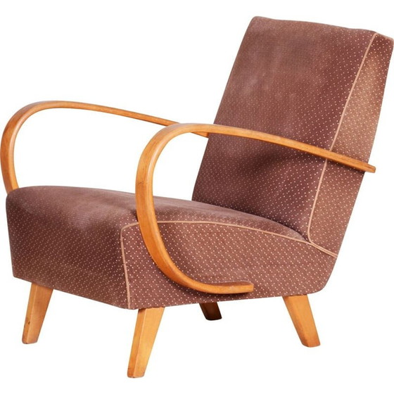 Image 1 of Fauteuil vintage Art Déco marron, années 1930