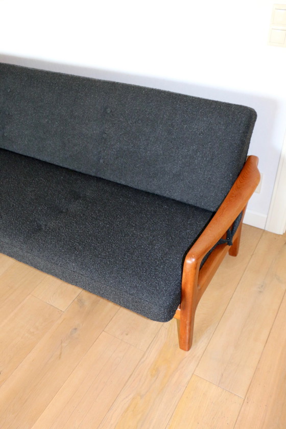 Image 1 of Canapé pliable vintage danois en bouclier noir