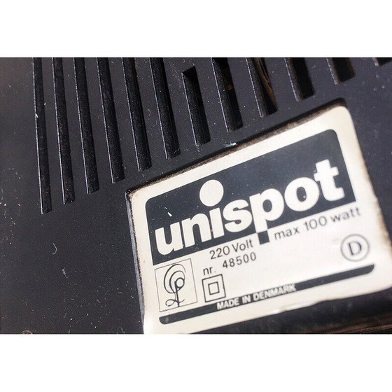 Image 1 of Spots orientables noirs vintage pour Unispot, Danemark 1970