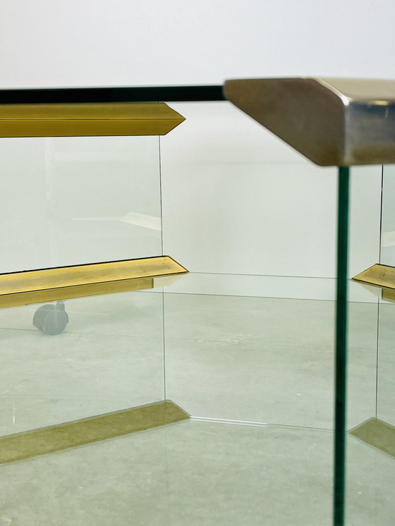 Image 1 of Galotti & Radice - Table basse octogonale sur roulettes