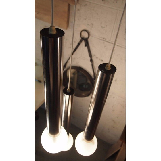 Image 1 of Suspension italienne vintage "waterfall" par Reggiani,1960