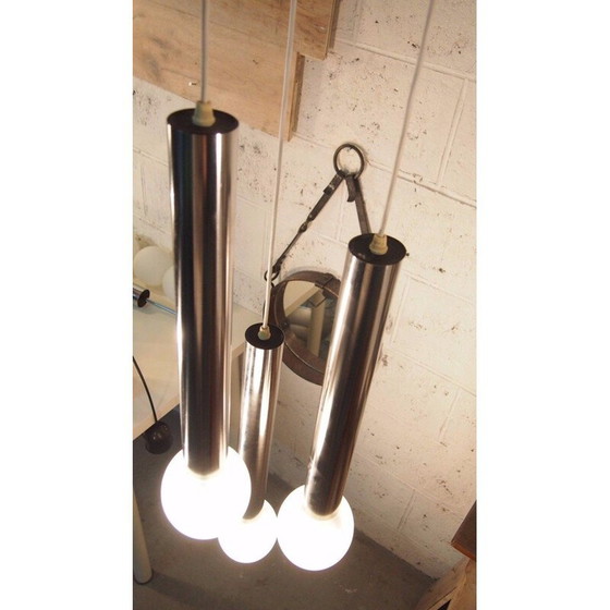 Image 1 of Suspension italienne vintage "waterfall" par Reggiani,1960