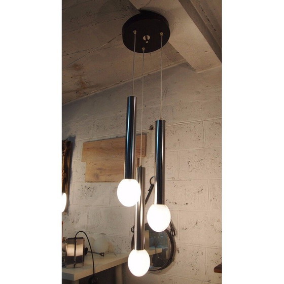 Image 1 of Suspension italienne vintage "waterfall" par Reggiani,1960