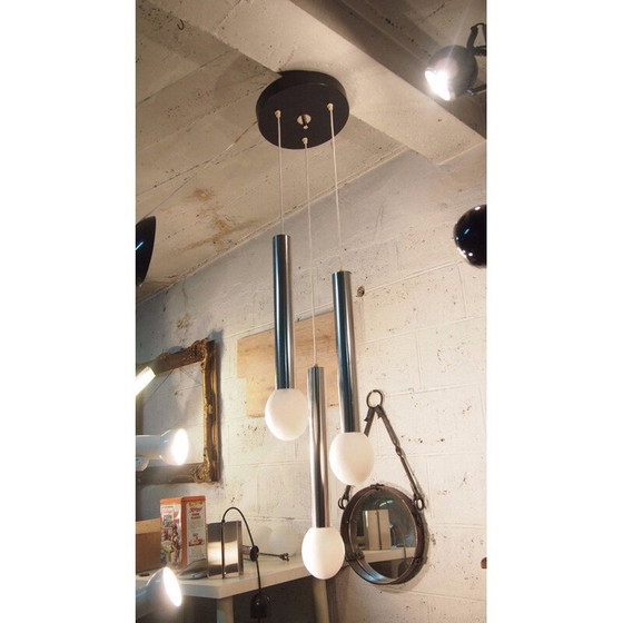 Image 1 of Suspension italienne vintage "waterfall" par Reggiani,1960