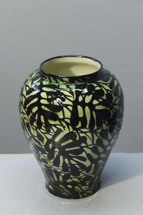 Image 1 of Max Laeuger - Vase Aux Feuilles Karlsruhe N° 1827 1921-23