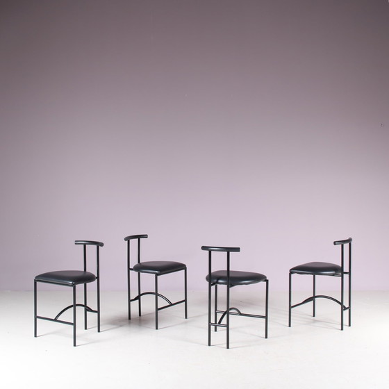 Image 1 of Ensemble de 4 chaises de salle à manger "Tokyo" par Rodney Kinsman pour Bieffeplast, Italie 1980