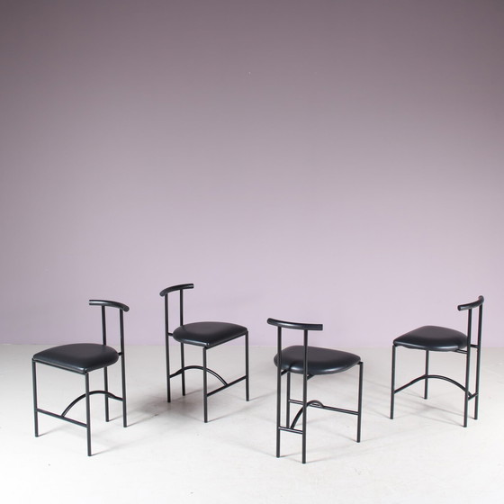 Image 1 of Ensemble de 4 chaises de salle à manger "Tokyo" par Rodney Kinsman pour Bieffeplast, Italie 1980