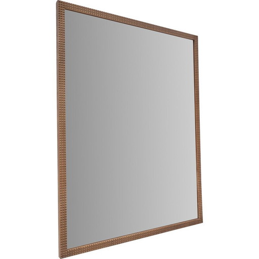 Miroir en bois italien du milieu du siècle, années 1940