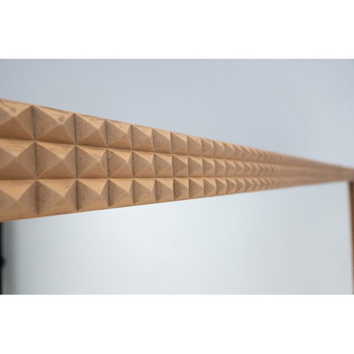 Miroir en bois italien du milieu du siècle, années 1940