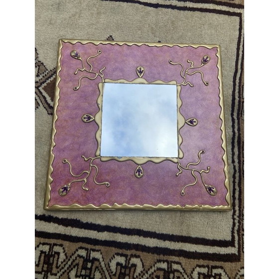 Image 1 of Miroir vintage Lydie Eyraud 1980