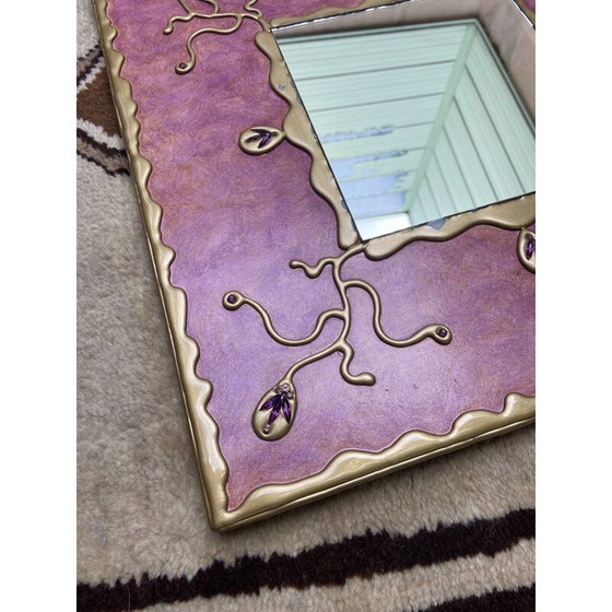 Image 1 of Miroir vintage Lydie Eyraud 1980