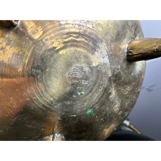 Image 1 of Vase vintage en laiton et fer, Italie 1940