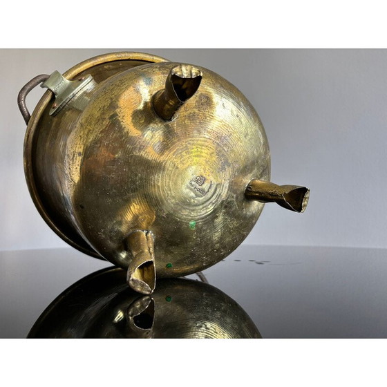 Image 1 of Vase vintage en laiton et fer, Italie 1940