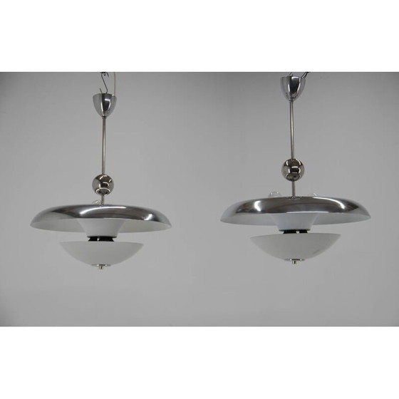 Image 1 of Paire de lustres Bauhaus vintage de Franta Anyz, années 1930
