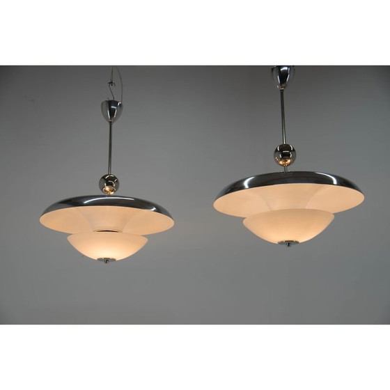 Image 1 of Paire de lustres Bauhaus vintage de Franta Anyz, années 1930