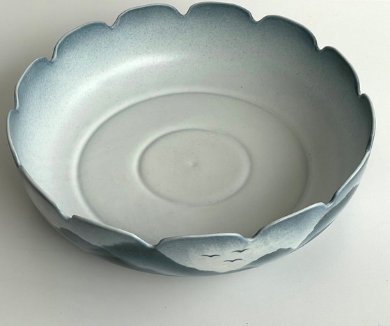 Image 1 of Vintage Virebent Yves Mohy Xxl Bowl Porcelain France '70S