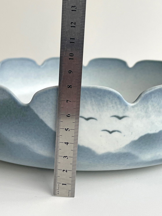 Image 1 of Vintage Virebent Yves Mohy Xxl Bowl Porcelain France '70S