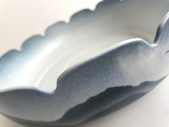 Image 1 of Vintage Virebent Yves Mohy Xxl Bowl Porcelain France '70S