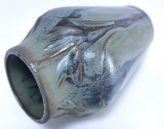 Image 1 of Vase Denbac Grès Émaillé Signé Années 30