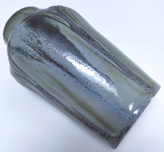 Image 1 of Vase Denbac Grès Émaillé Signé Années 30