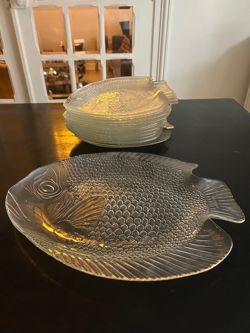 Vaisselle Poisson Années 80 