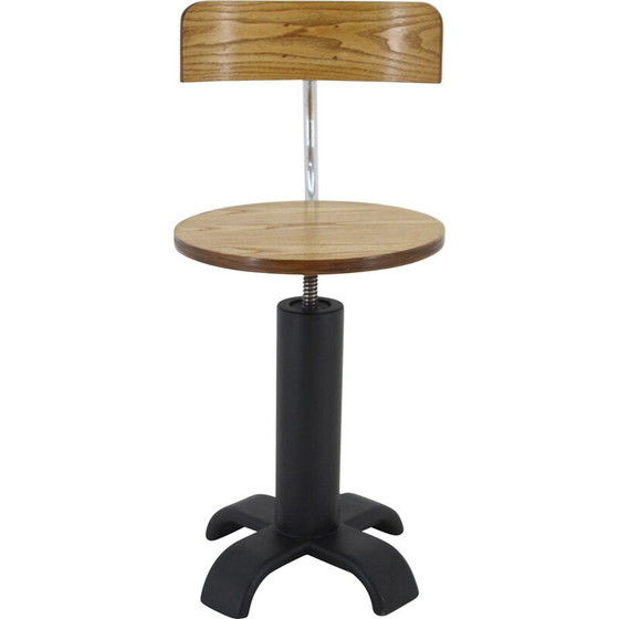 Image 1 of Fauteuil de bureau pivotant vintage, Tchécoslovaquie 1950