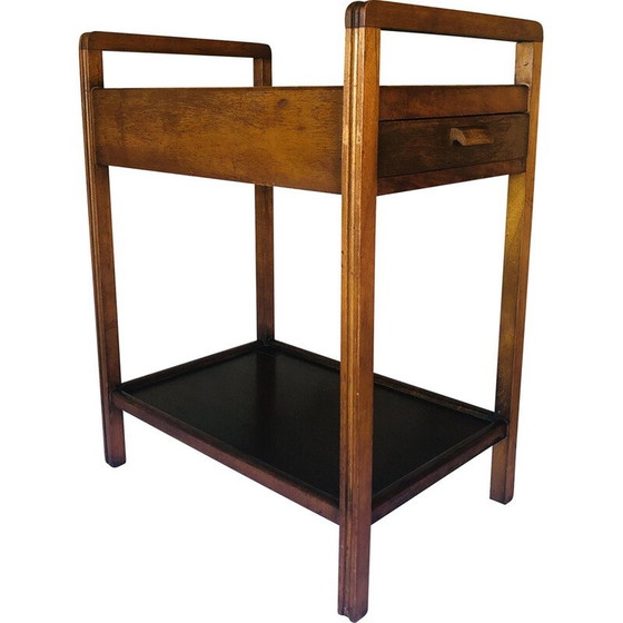 Image 1 of Chariot de bar vintage en noyer 1950
